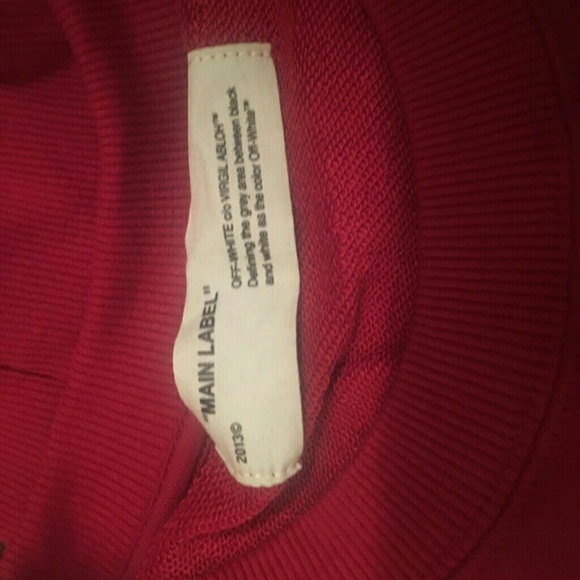 OFF-WHITE Bordeaux Diagonal Crewneck - Picture 4 of 4